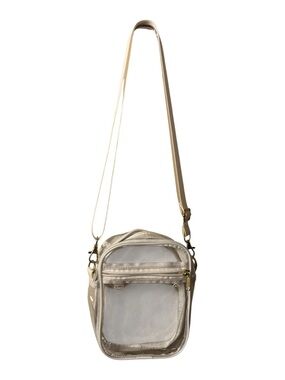 Clear Crossbody Shoulder Bag in White